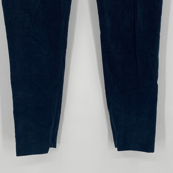 Theory Size 12 Green Poplar High Waist Stretch Oslo Corduroy Skinny Pants - Picture 11 of 15